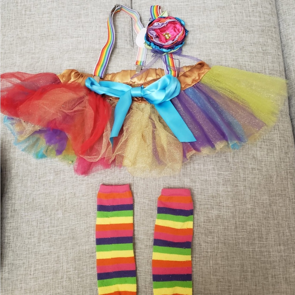 Girl tutu clown costume